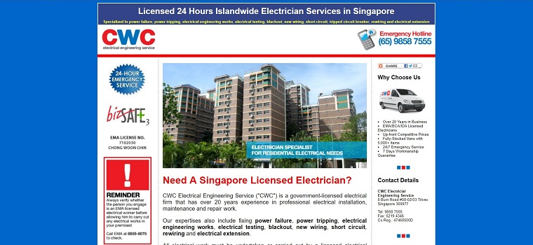 CWC Electrical Engineering Service's Homepage