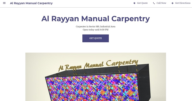 Al Rayyan Manual Carpentry's Homepage