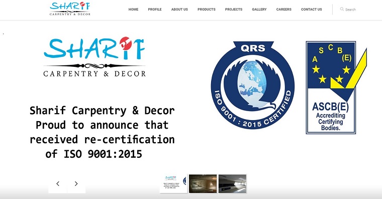 Sharif Carpentry & Decor's Homepage