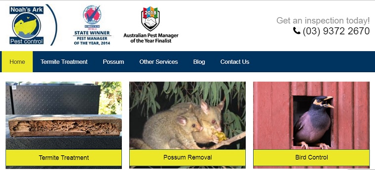 Noah's Ark Pest Control's Homepage