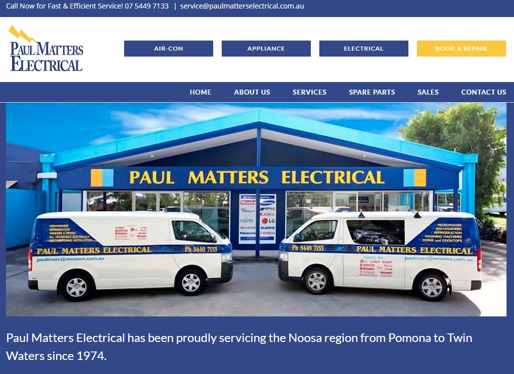 Paul Matters Electrical's Homepage