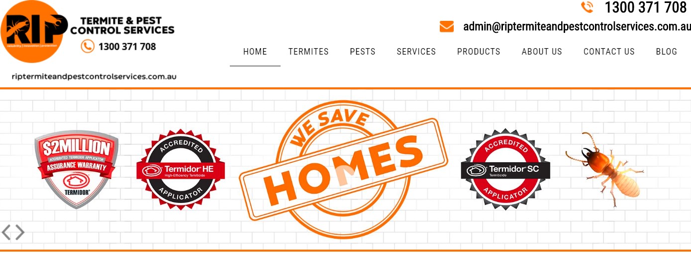 RIP Termite & Pest Control Services' Homepage