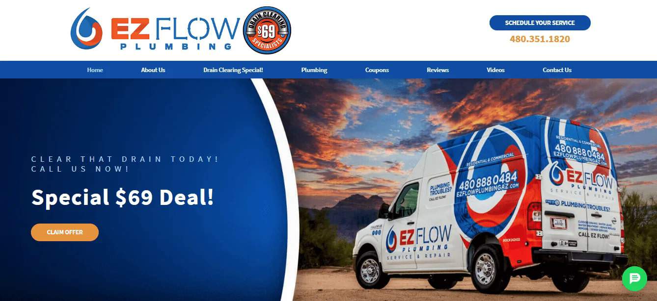 EZ Flow Plumbing's Homepage - Best Plumbers in Gilber, AZ