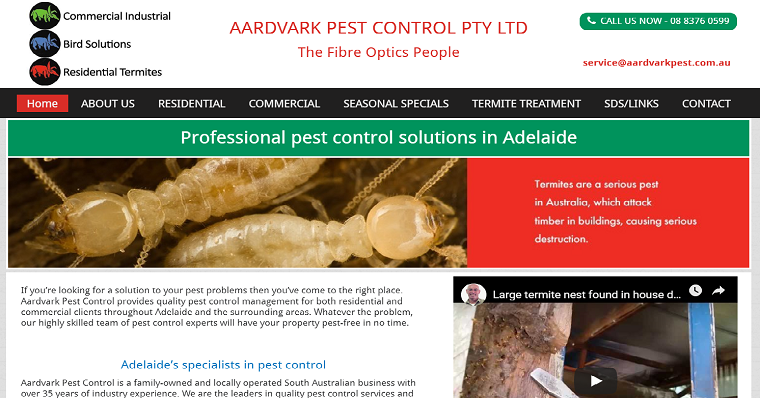 Aardvark Pest Control's Homepage