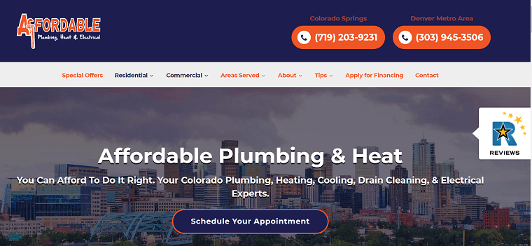 Affordable Plumbing, Heat and Electrical's Homepage