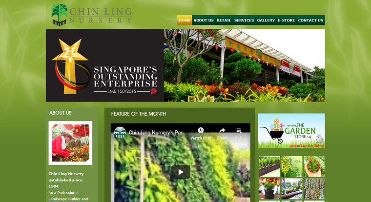 Chin Ling Nursery & Landscaping Services' Homepage