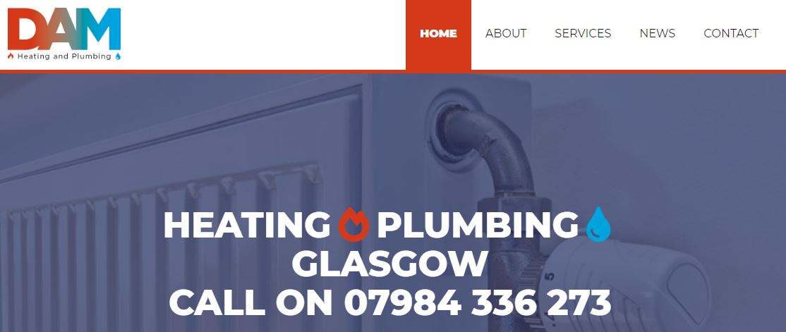 DAM Heating and DAM Heating and Plumbing's HomepagePlumbing - Best Plumbers in Glasgow