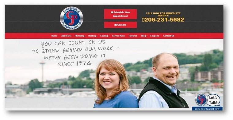 Gene Johnson Plumbing & Heating's Homepage