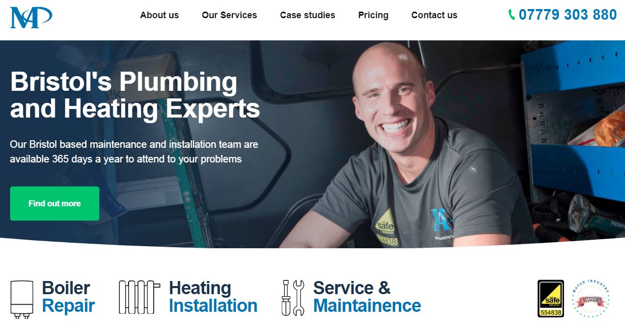 M P Plumbing Services' Homepage