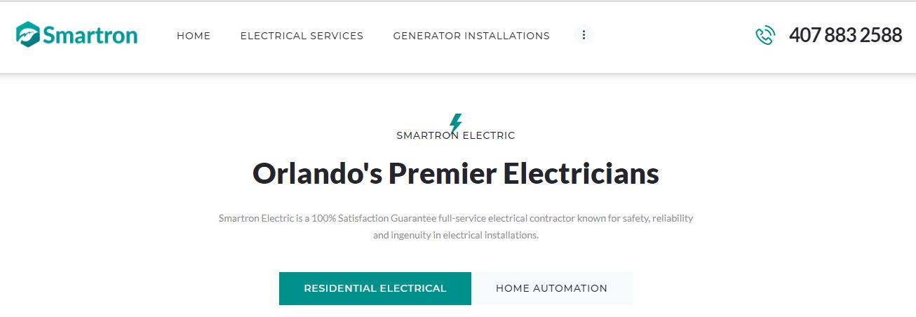 Smartron Electric, LLC's Homepage