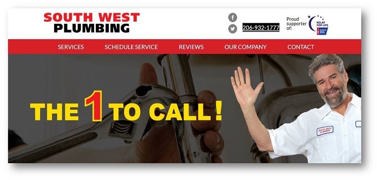 South West Plumbing's Homepage