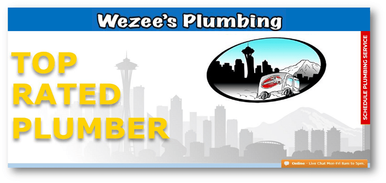 Wezee’s Plumbing, Seattle's Logo