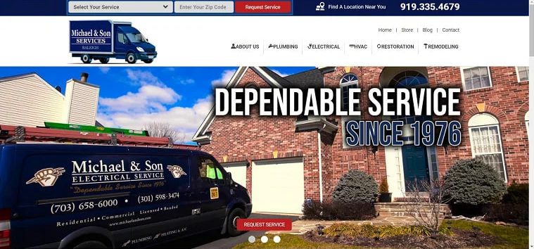 Michael & Son Services' Homepage