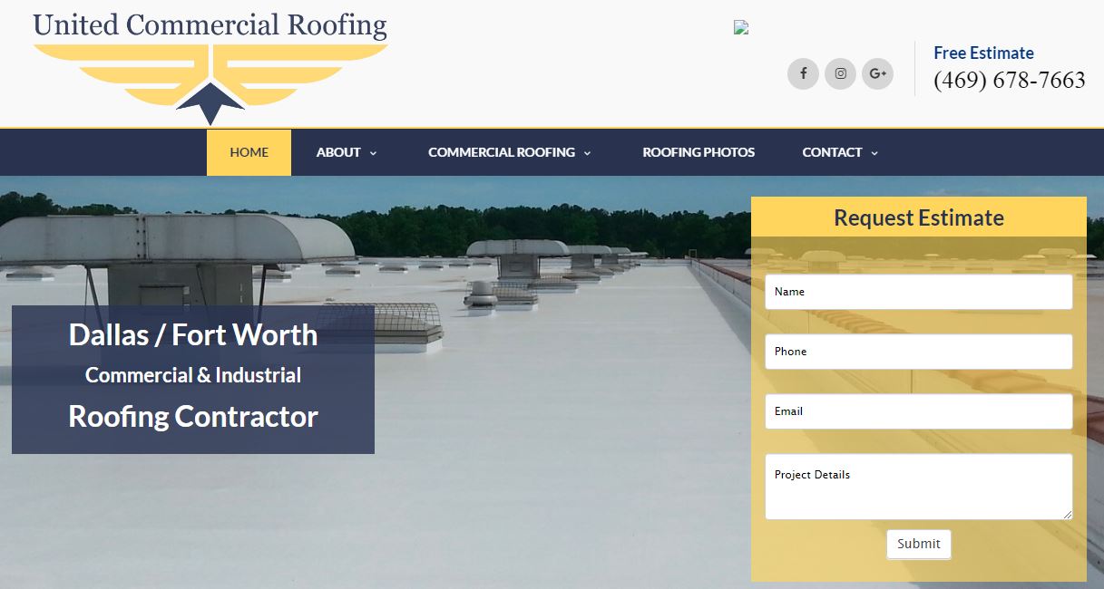 United Commercial Roofing's Homepage