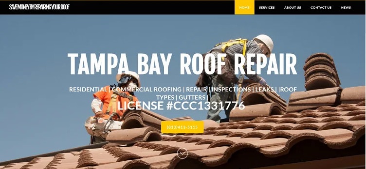 Tampa Roof Repair's Homepage