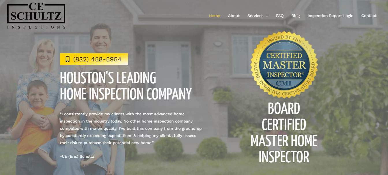CE Schultz Inspections' Homepage