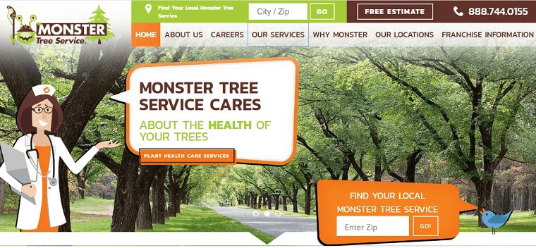 Monster Tree Service's Homepage