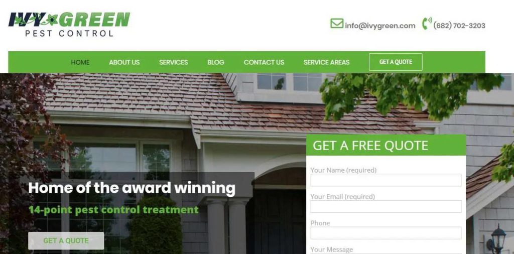 Ivy Green – Best Options for Pest Control in Dallas