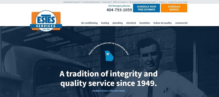 Estes Services' Homepage