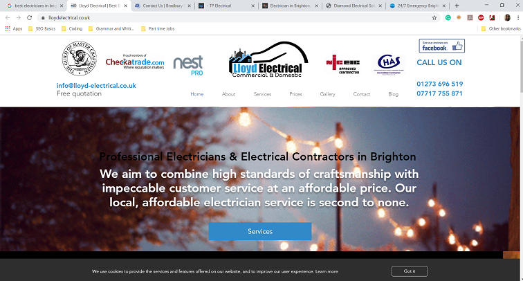 Lloyd Electrical Brighton Ltd's Homepage