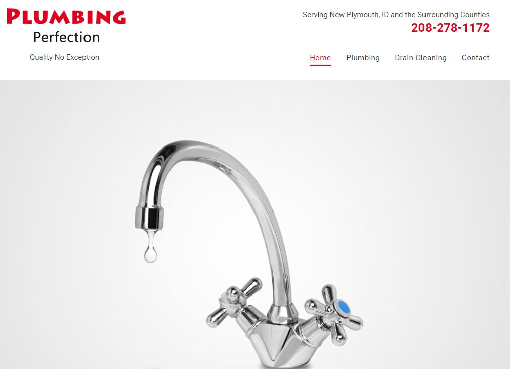 Plumbing Perfection, Inc.'s Homepage