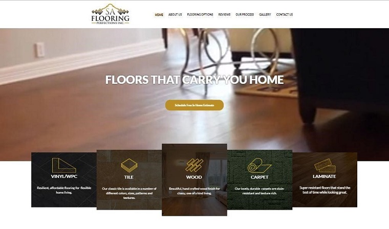 SA Flooring Perfections Inc.'s Homepage