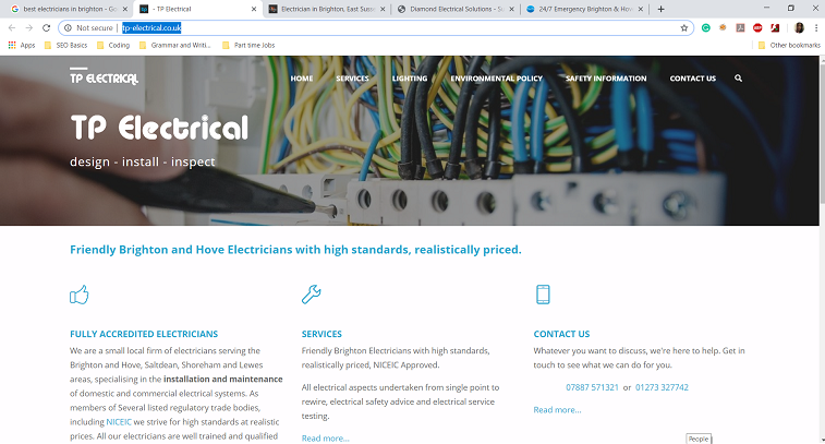 TP Electrical's Homepage