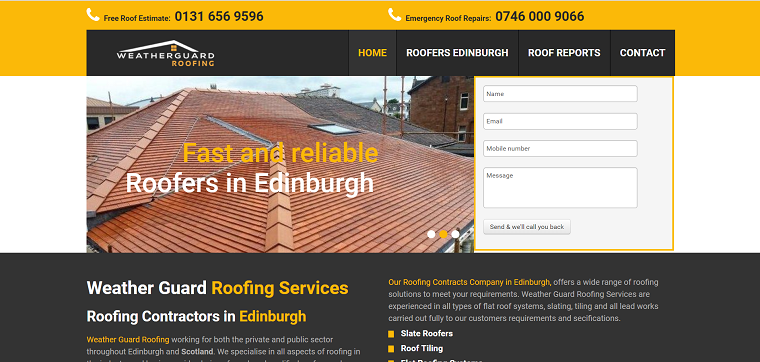 Weather Guard Roofing Services Ltd's Homepage