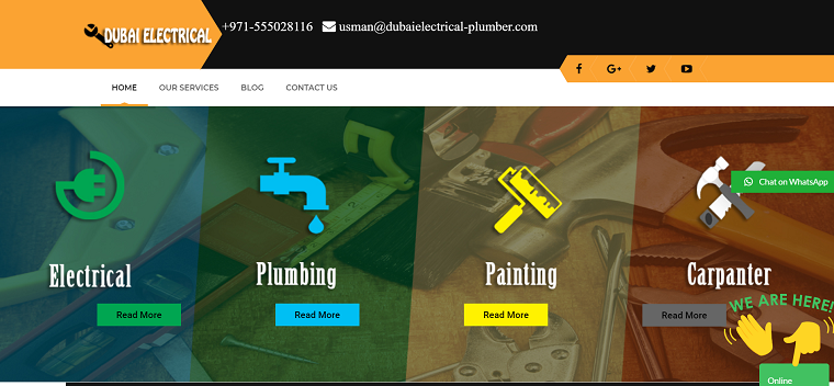 Dubai Electrical Plumber's Homepage
