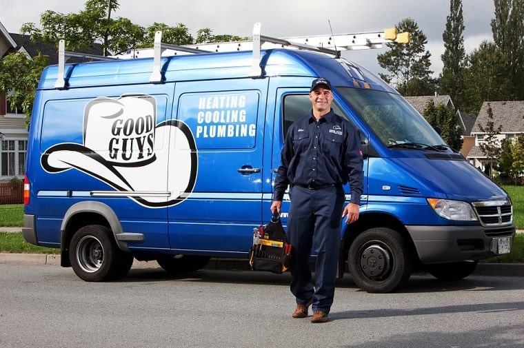 Good Guys Heating Cooling & Plumbing's Van