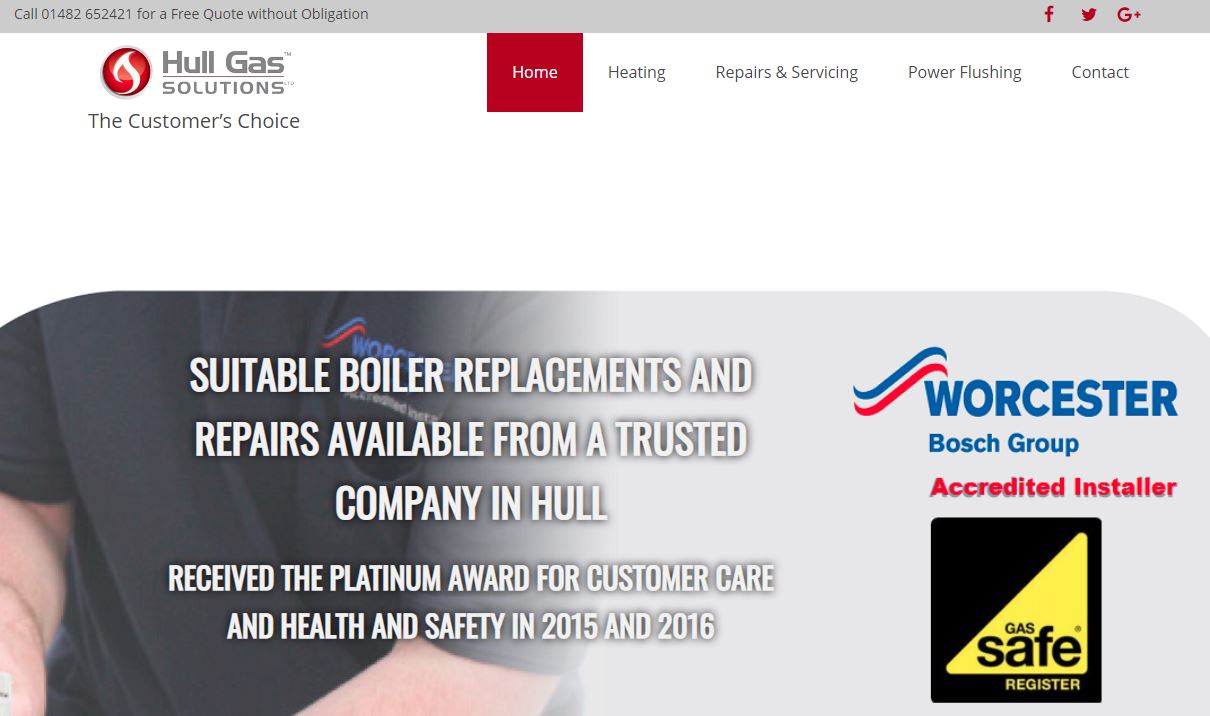 Hull Gas Solutions' Homepage