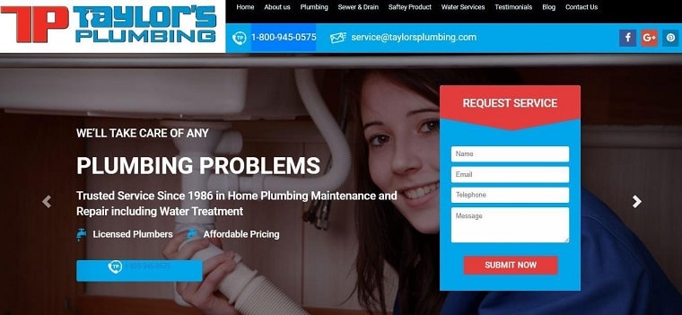 Taylor’s Plumbing's Homepage