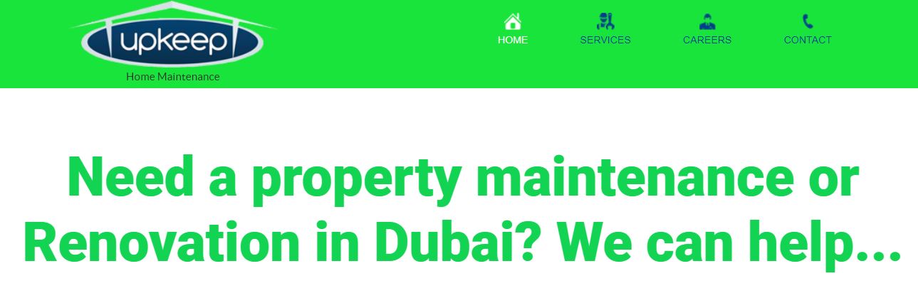 Upkeep Home Maintenance's Homepage