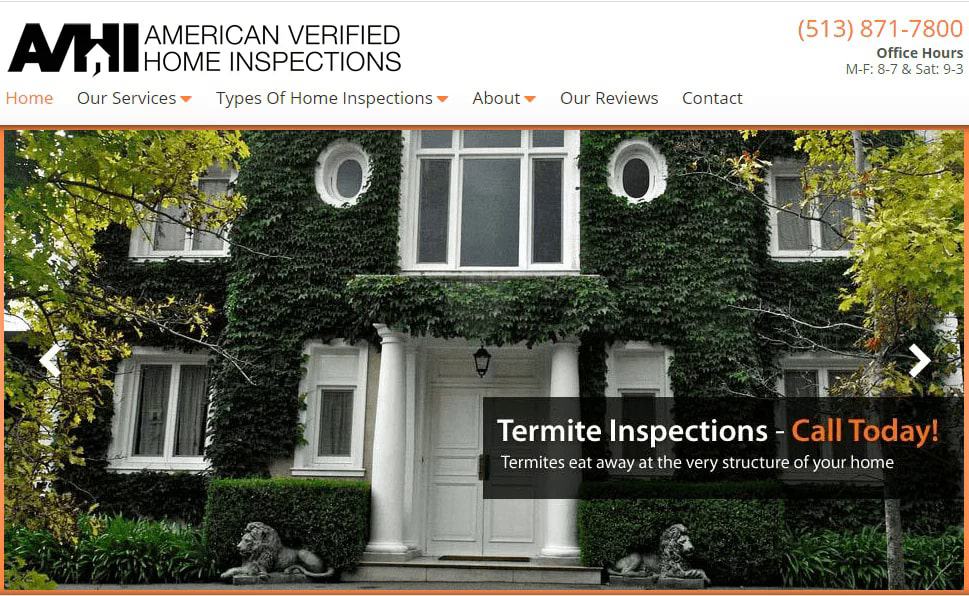 American Verified Home Inspections' Homepage