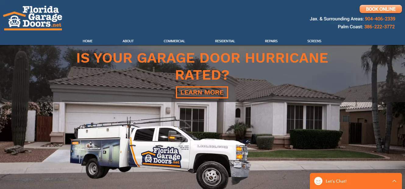 Florida Garage Doors Net Inc.'s Homepage