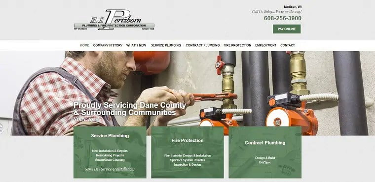 H.J. Pertzborn Plumbing and Fire Protection's Homepage