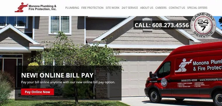 Monona Plumbing and Fire Protection's Homepage
