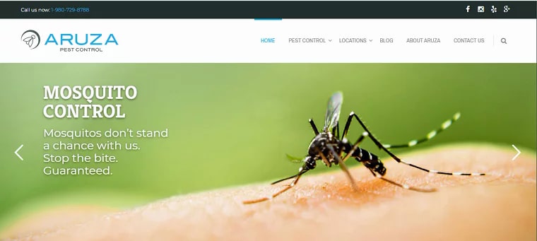 Aruza Pest Control's Homepage