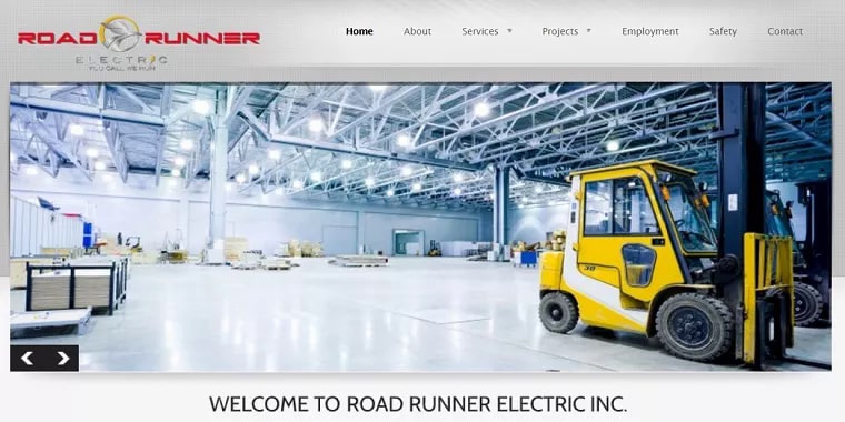 Road Runner Electric Inc.'s Homepage