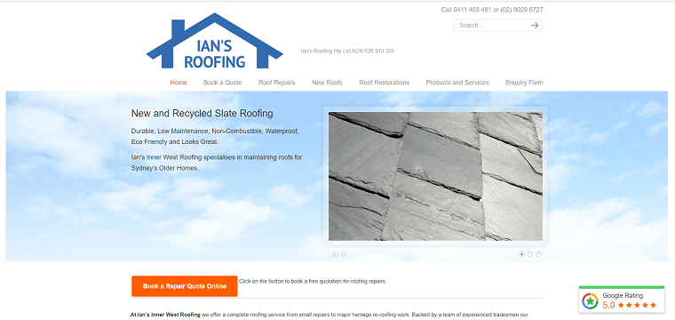 Ian’s Inner West Roofing's Homepage