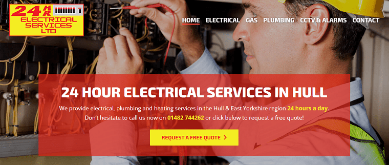 24 Hour Electrical Services Ltd.'s Homepage