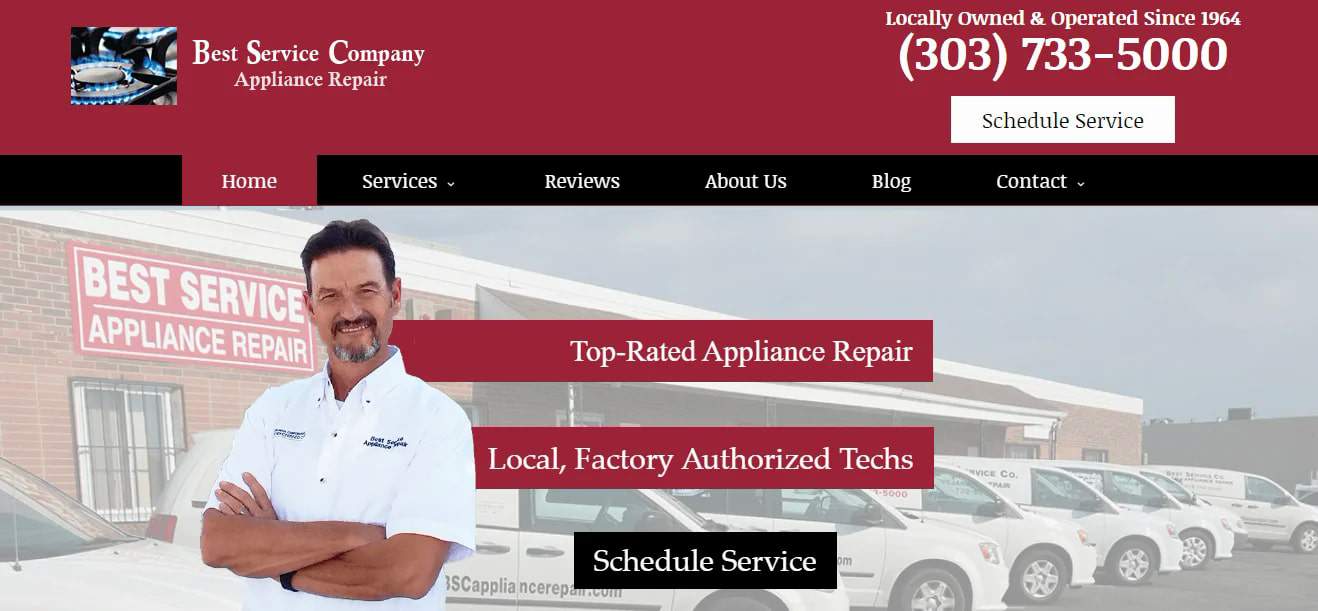 Best Service Company Appliance Repair's Homepage
