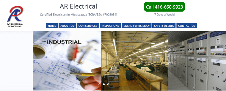 AR Electrical Services Inc.'s Homepage