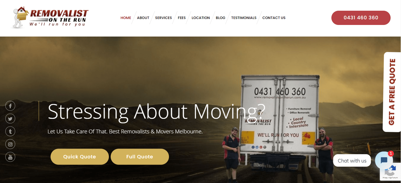 Removalist On The Run's Homepage