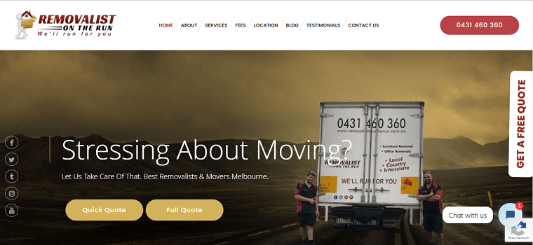 Removalists On the Run's Homepage