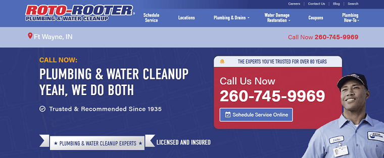 Roto-Rooter Plumber & Water Cleanup – Fort Wayne, IN's Homepage