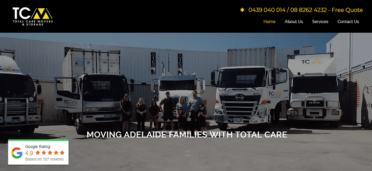 Total Care Movers' Homepage