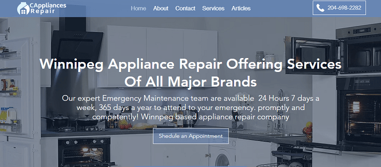 Cappliances Repair's Homepage