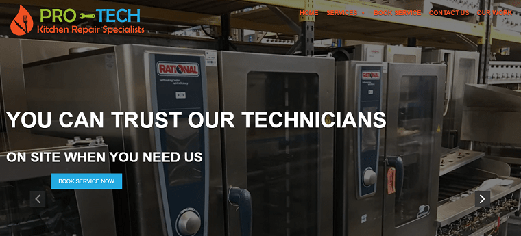 Pro-Tech Kitchen Repair Specialists' Homepage