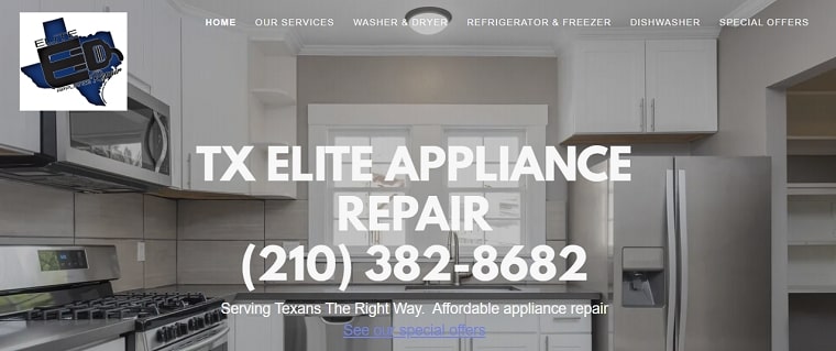 TX Elite Appliance Repair's Homepage